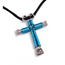 Pacific Blue Cross Necklace