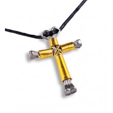 Yellow Cross Necklace